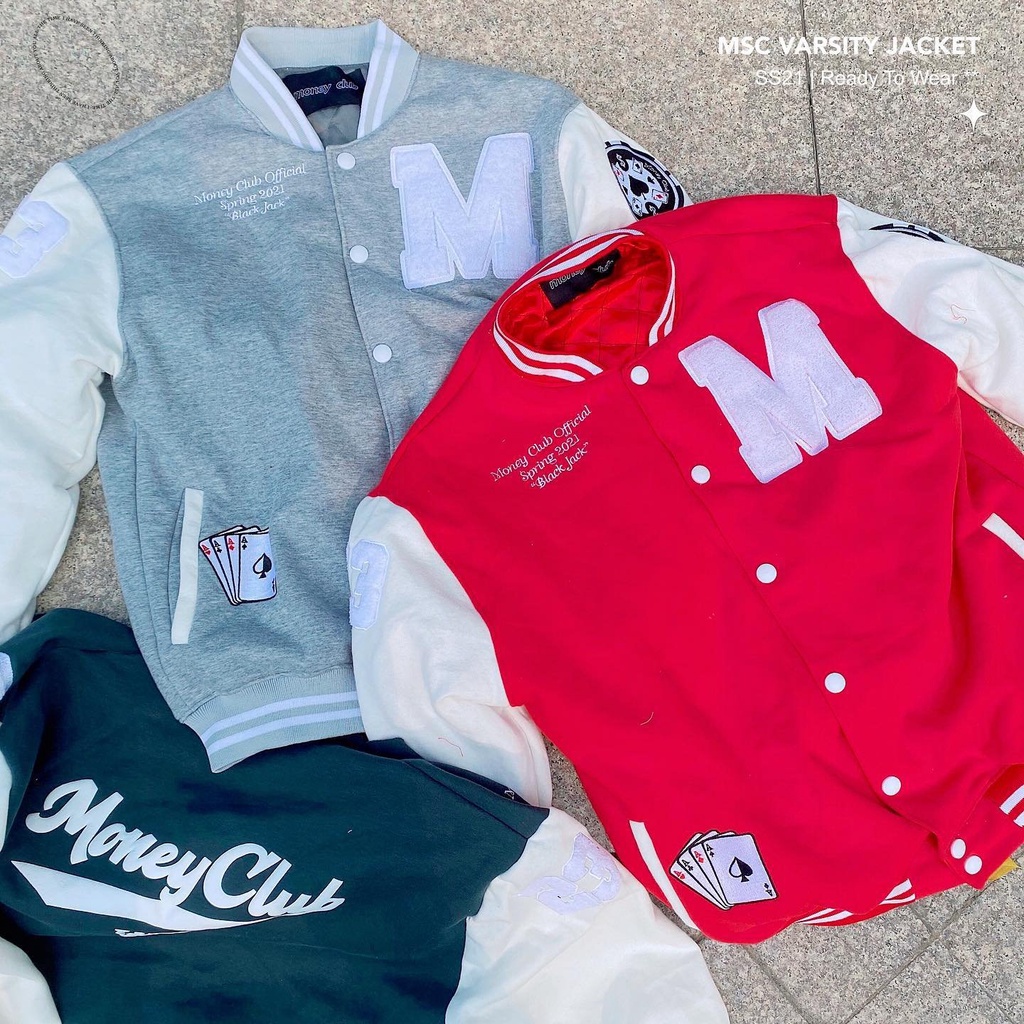 Áo bomber nam nữ phối tay chữ M 3 màu trẻ trung cá tính/ Áo khoác thu đông kiểu cúc bấm dáng rộng thời trang unisex | BigBuy360 - bigbuy360.vn