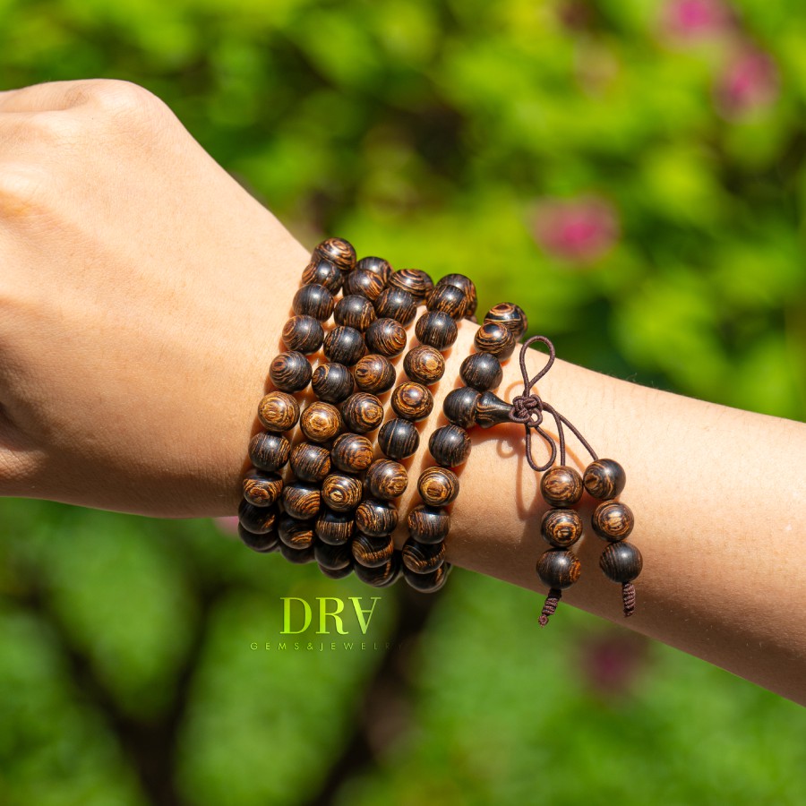 ☘ Chuỗi Vòng Tay Trầm Hương Sánh Chìm 108 hạt (8mm) ☘ Thu Hút May Mắn Bình An ☘ | BigBuy360 - bigbuy360.vn