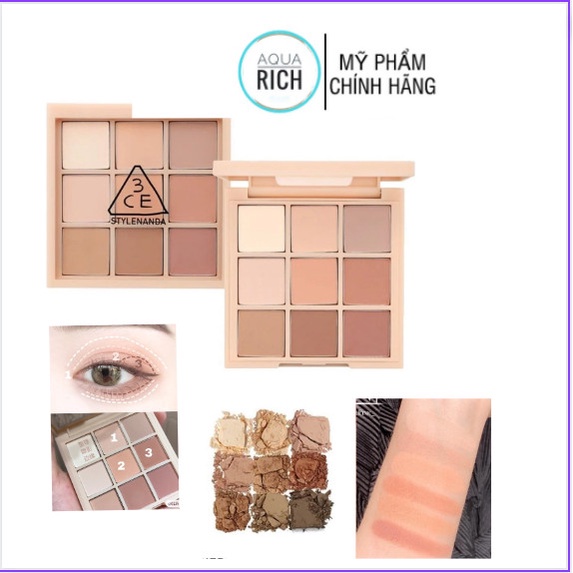 Bảng Phấn Mắt 3CE Multi Eye Color #Dear Nude 8.5g Multi Eye Color