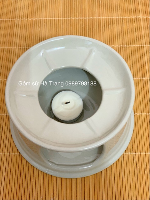 Bếp hâm nóng đồ ăn gốm sứ Bát Tràng cao cấp