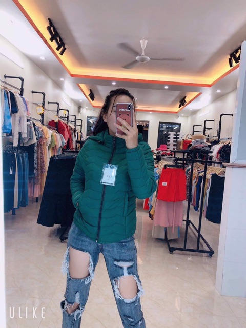 Áo khoác phao nữ túi kéo khóa(Video+Ảnh thật) | BigBuy360 - bigbuy360.vn