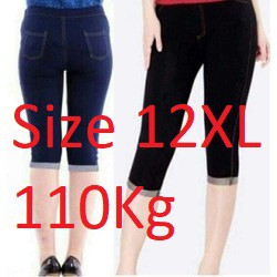 Quần legging giả jean dáng lửng có big size đến 110Kg