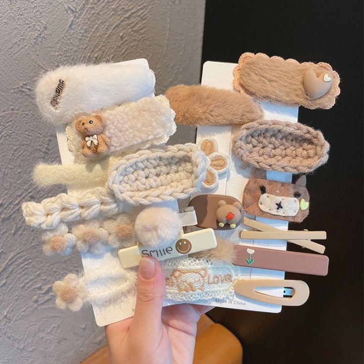 Set 10 Kẹp Tóc Mái Xinh Xắn Dễ Thương Phong Cách Nhật Bản