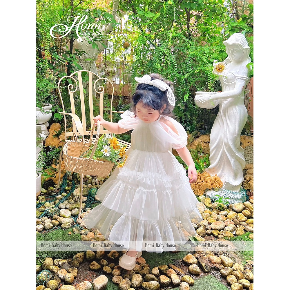 Đầm công chúa Sunny cho bé gái HOMI BABY HOUSE váy cho bé dự tiệc dạo phố