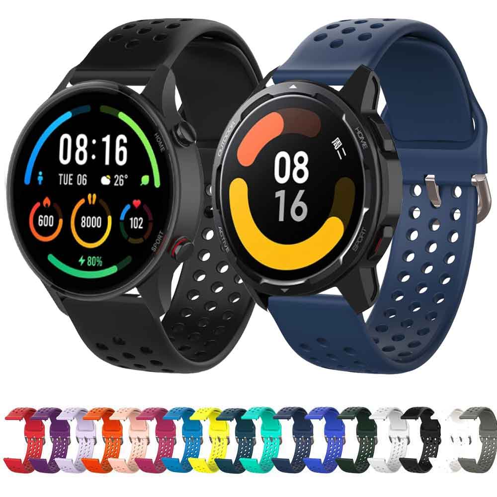 Dây Đeo Silicon 22mm Cho Đồng Hồ Thông Minh Xiaomi MI Watch S1 Active / 2 Màu
