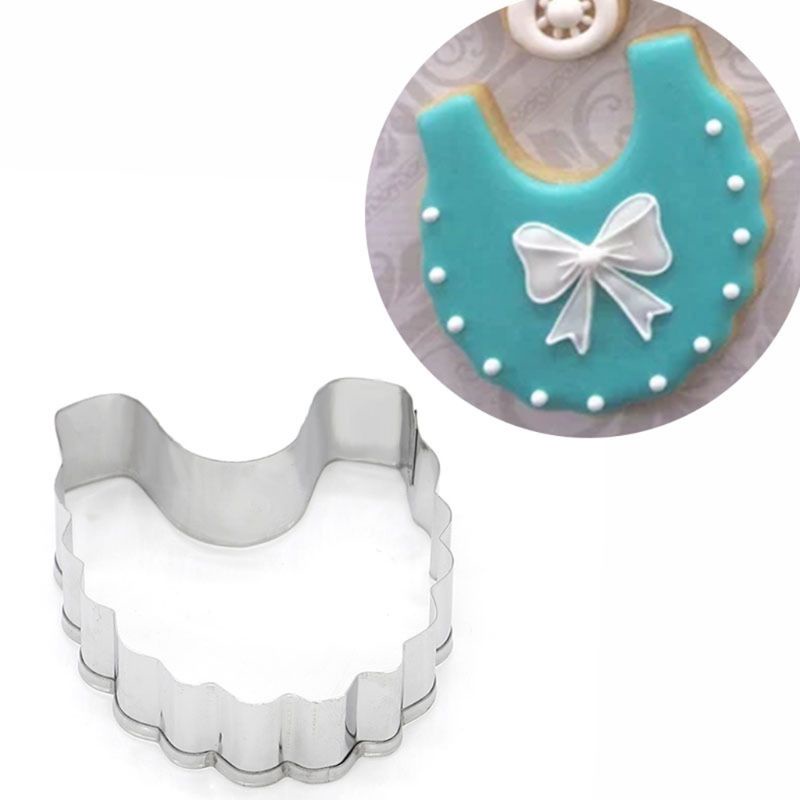 Set 7 Khuôn Cắt Bánh Quy Bằng Thép Không Gỉ Hình Quần Áo Em Bé