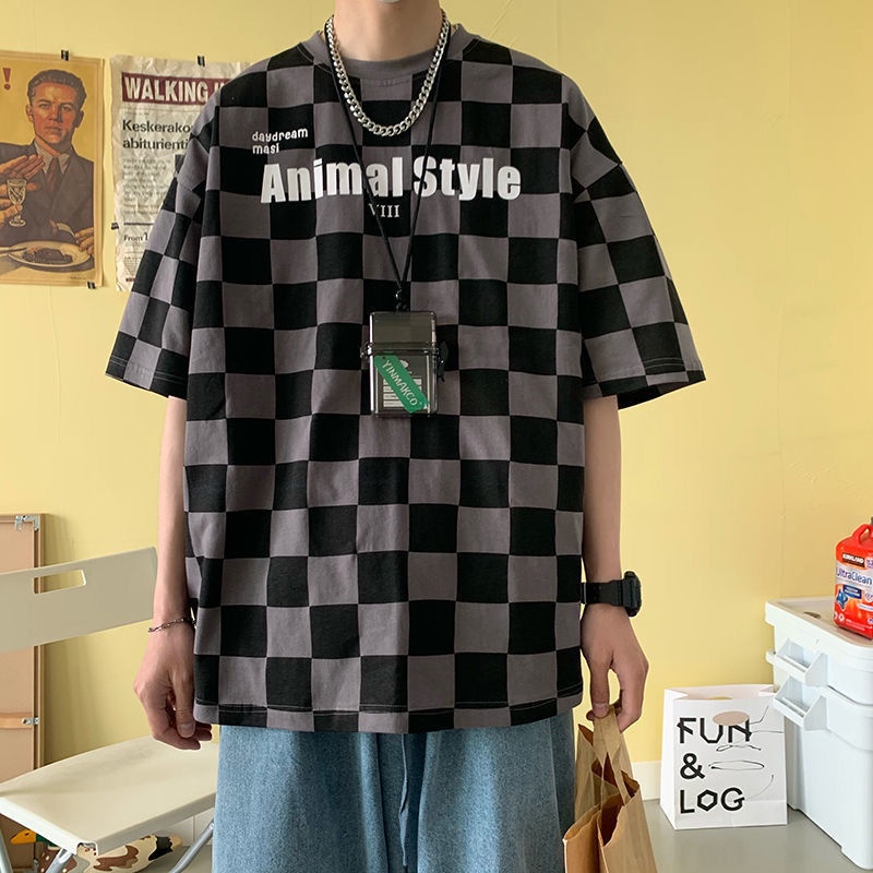 Áo nam Ngắn Tay Cổ Tròn Thời Trang Hàn