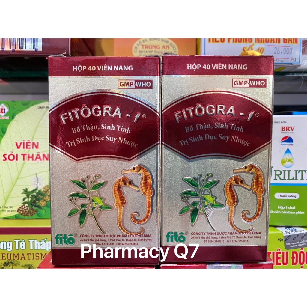 HỘP 40V FITOGRA F FITÔ GRA CHO NAM GIỚI