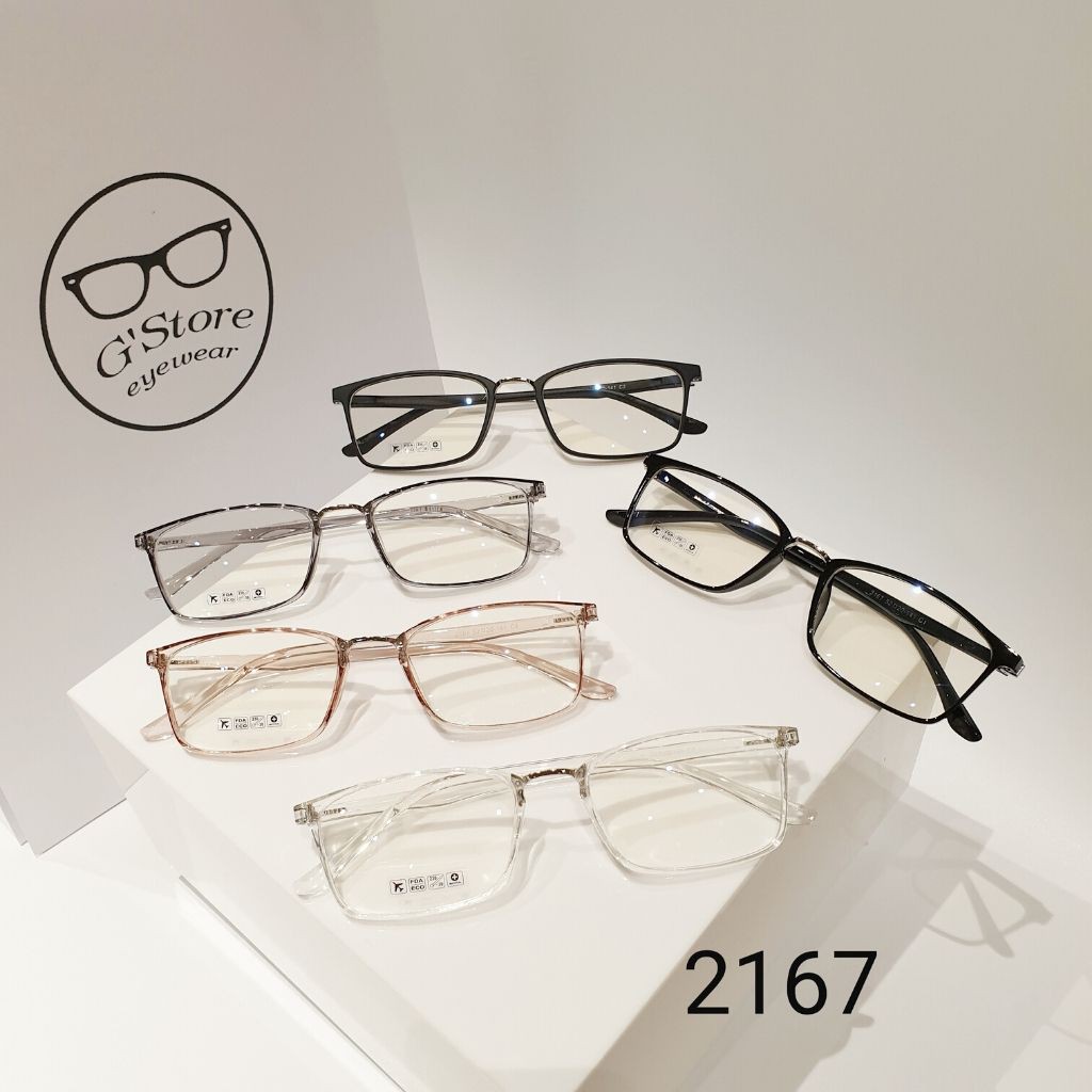 Kính Cận Mắt Vuông Gọng Nhựa Dẻo Cao Cấp 2167 - Kính mắt G'store | BigBuy360 - bigbuy360.vn