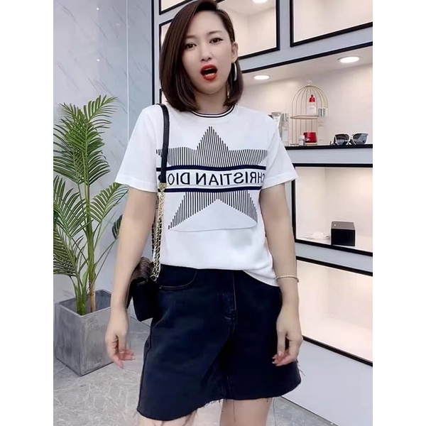 Áo len dệt kim CD ngôi sao