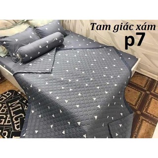 Bộ chăn ga poly 5 món Sang Trọng chất liệu đẹp – chăn ga làm quà tặng – bộ chăn ga 5 món siêu mát bộ chăn ga gối