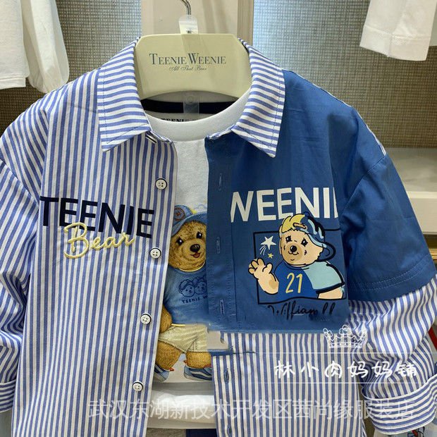 Áo Sơ Mi Cotton Dài Tay Phong Cách Phương Tây Thời Trang Xuân Hè Mới Cho Bé Trai