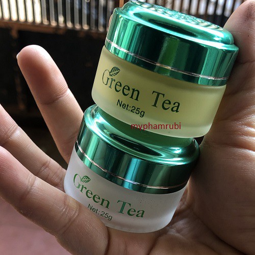 Kem Green Tea Hua shu li Seven Day dưỡng Trắng Da trà xanh dành cho da nám và tàn nhang