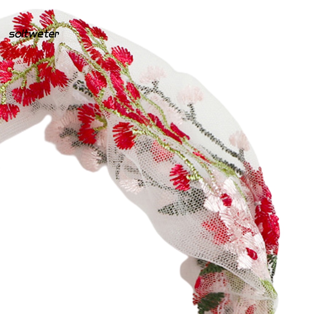 Băng Đô Bản Rộng Mềm Mại Chống Trượt Cho Nữ