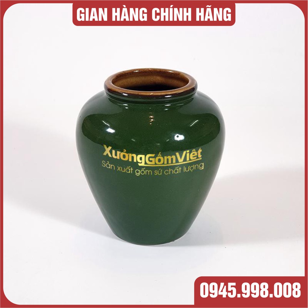 Chum mini đủ màu thích hợp đựng thức uống và trồng cây cảnh dung tích 400ml-hàng gốm bát tràng cao cấp loại 1-XGV