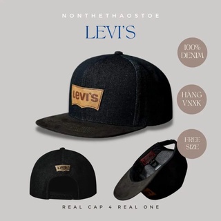 Nón snapback levis chất liêu cao cấp, quai cài nút bấm