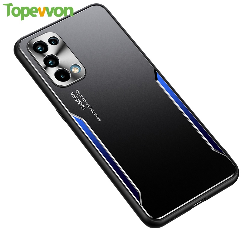 Ốp Điện Thoại TPU + PC Hợp Kim Nhôm Mỏng Nhẹ Chống Vỡ Cho OPPO A95 A93 A93S A55 K9 K7 Ace 2 Pro
