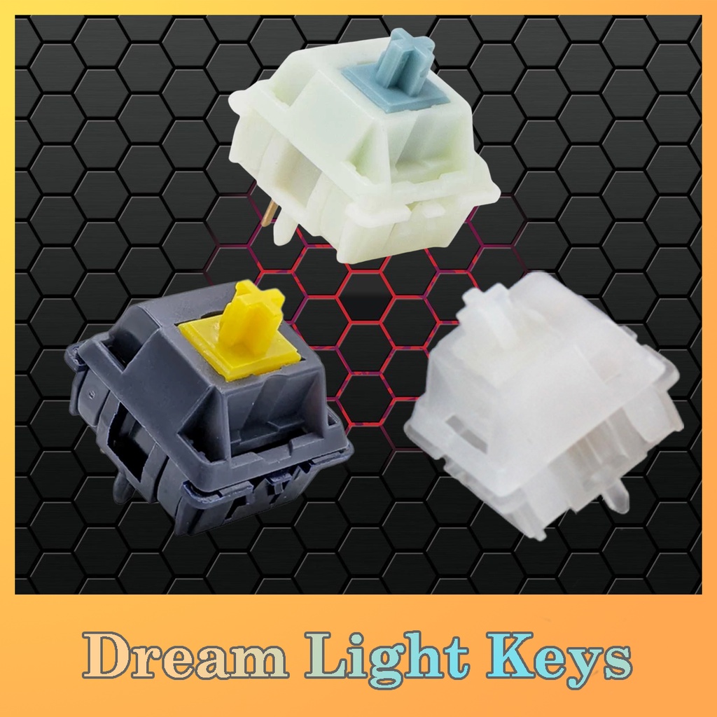 Rara v2 | White Jade | Graphite Gold | Tactile Switch | Công tắc bàn phím cơ