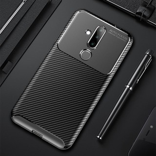 For Nokia 7.2  4.2  2.2  3.2 Case Luxury Fiber Leather Business Case Soft TPU Armor Cover Phone Accessories Cover