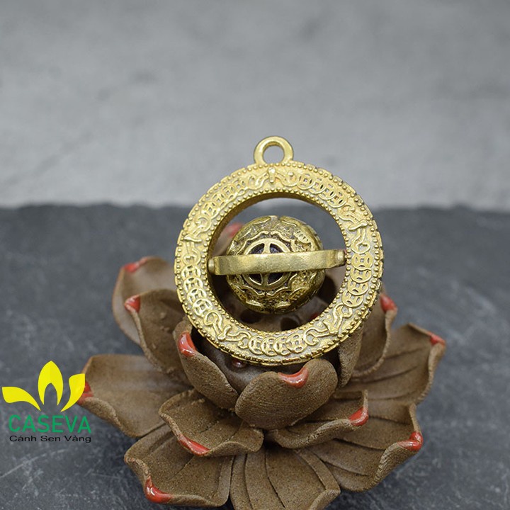 Móc Khóa Đồng Phong Thủy ĐÁO PHÚC LUÂN, Móc Khóa Xe Máy Đồng Thau CASEVA