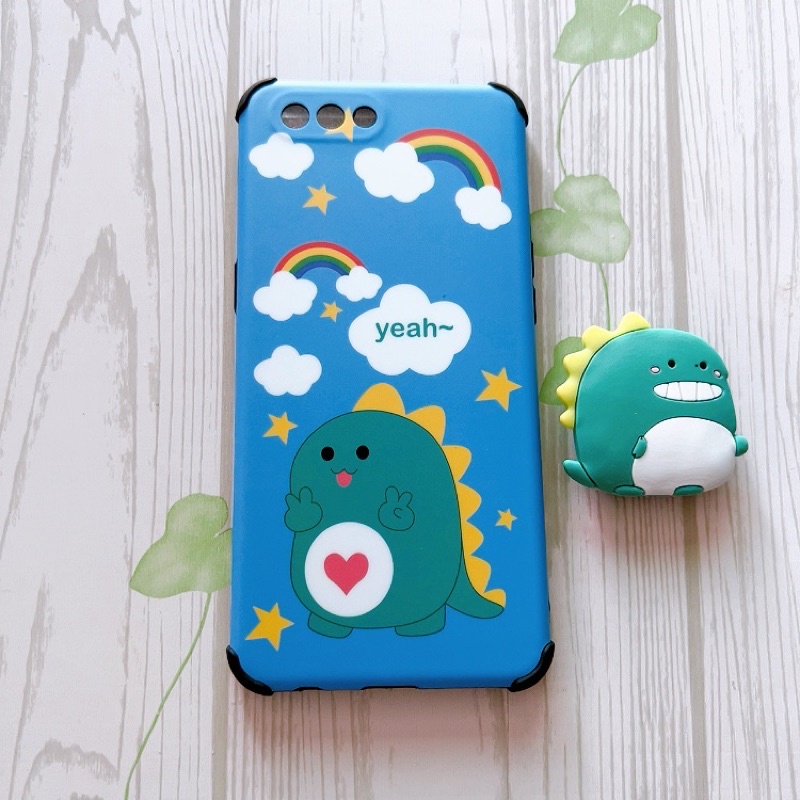 Ốp IDM Hàn Quốc Kèm Pop Oppo A3s/A12e/Realme C1