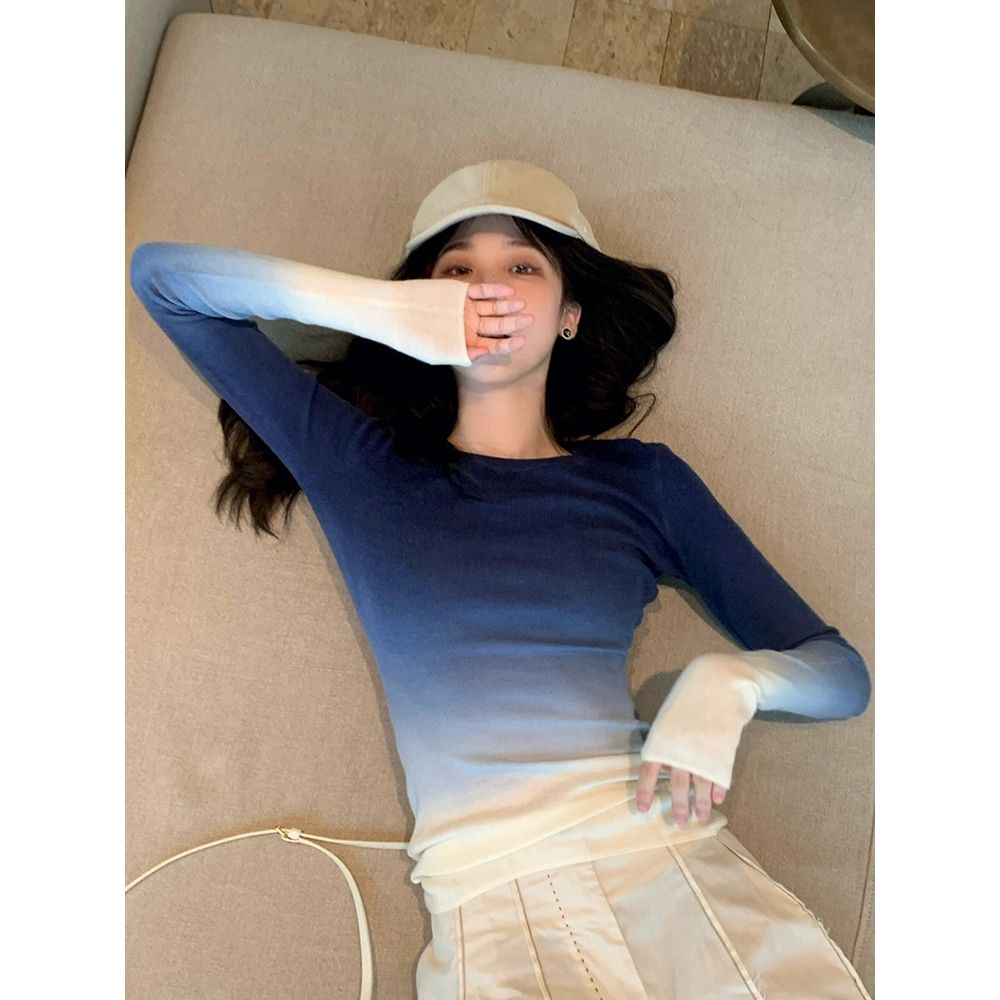 Áo Thun COZOK Tay Dài Form Ôm Kiểu Dáng Hợp Thời Trang