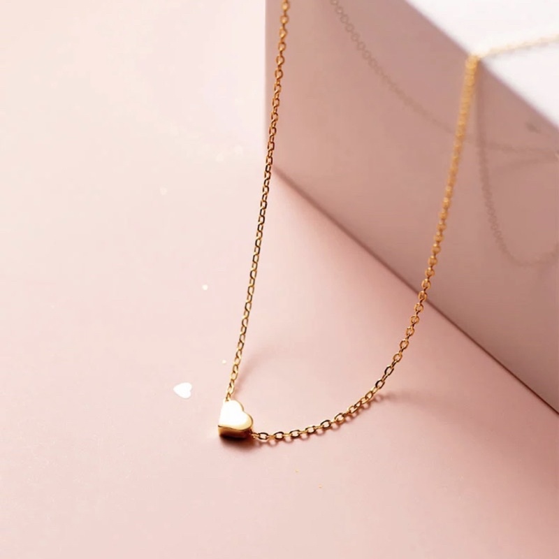 Vòng cổ nữ bạc trái tim Basic, Dây chuyền bạc nữ DUYSON SILVER mặt tim siêu nhỏ dễ thương [DCXK31]