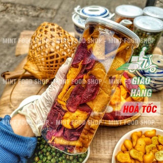 Khoai Lang Vàng Mix Tím Lát Sấy Mật Ong - Lon 200gr