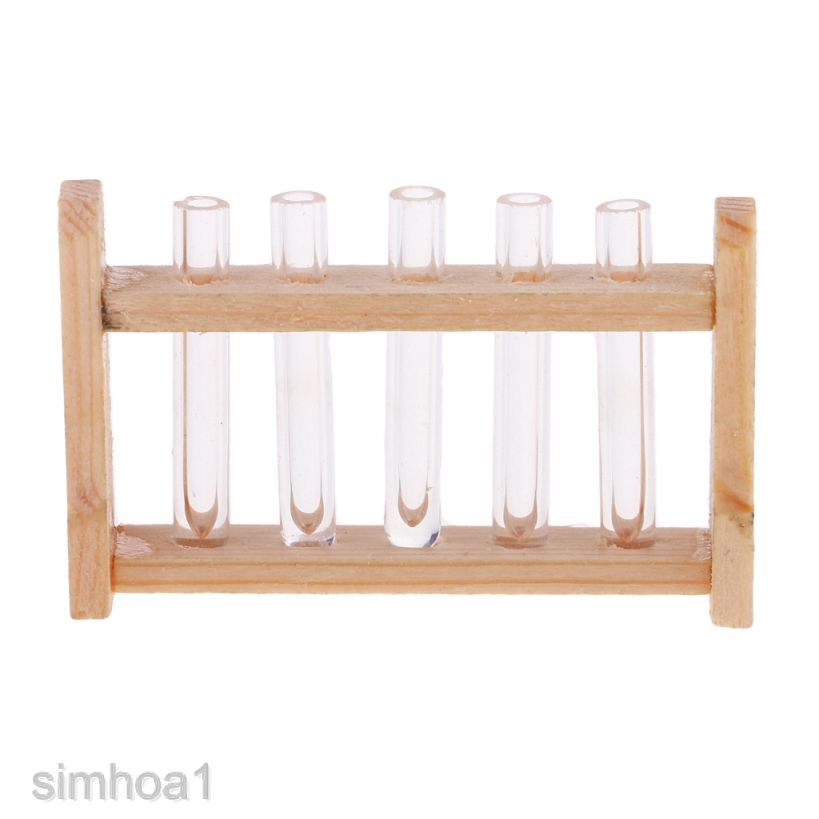 1/12 Miniature Test Tube Experiment Equipment Model for Doll House Lab Room