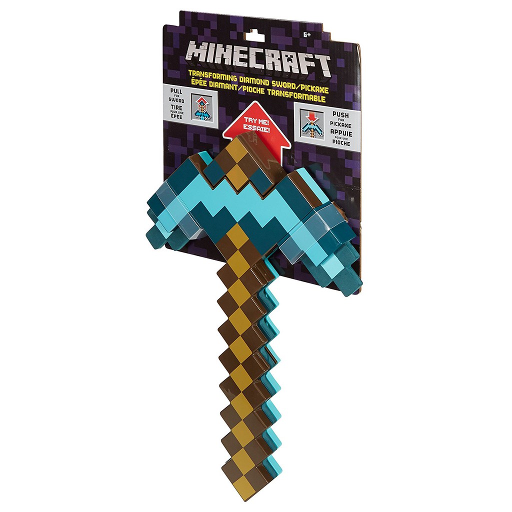 kiếm biến hình minecraft diamond