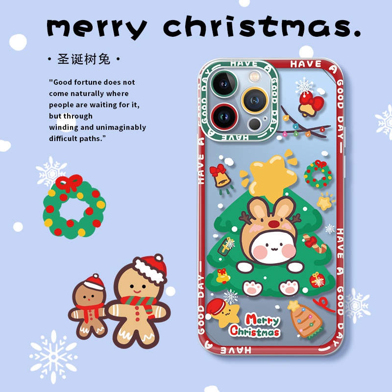 Ốp Điện Thoại TPU Dẻo In Hình Giáng Sinh Tuần Lộc IPhone11 12Pro 12Promax 12mini 11PRO Max 13 13PRO Max Xs Max XR 7 8 Plus