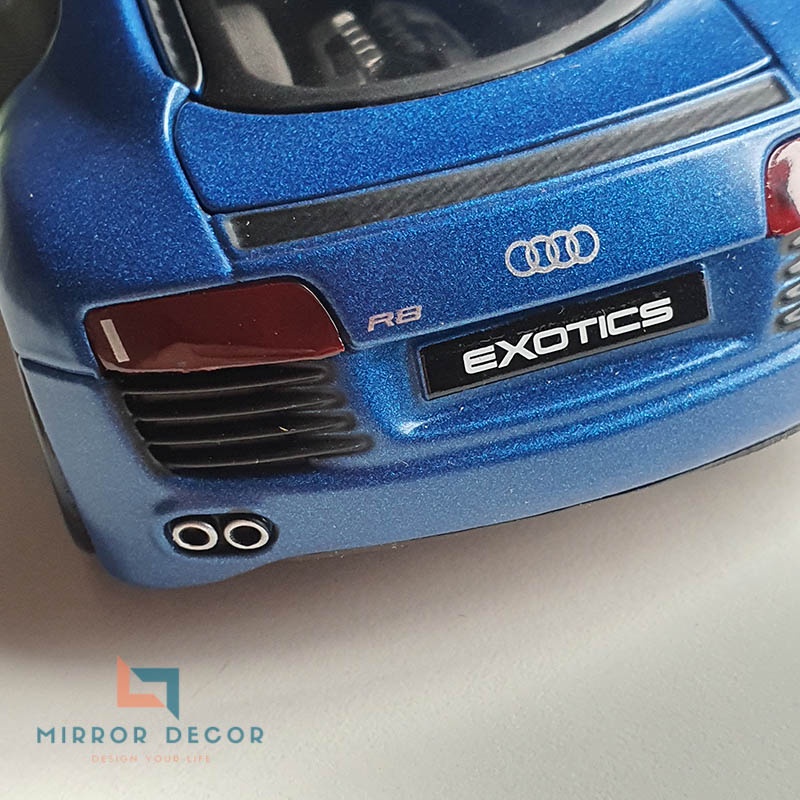 Xe mô hình 1:24 Audi R8, mô hình xe Audi R8 mô phỏng xe đua, siêu xe