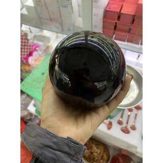 Bi cầu Obsidian đen trọng lượng 1.5kg + FREE ĐẾ