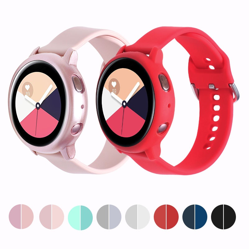Bộ Ốp Bảo Vệ + Dây Đeo Cho Màn Hình Samsung Galaxy Active 2 40mm 44mm Active 2