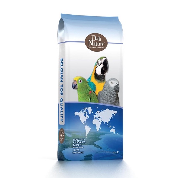 Hạt trộn DELI NATURE - BASIC PARROT ( 60 ) dành cho vẹt bao nguyên seal 15kg