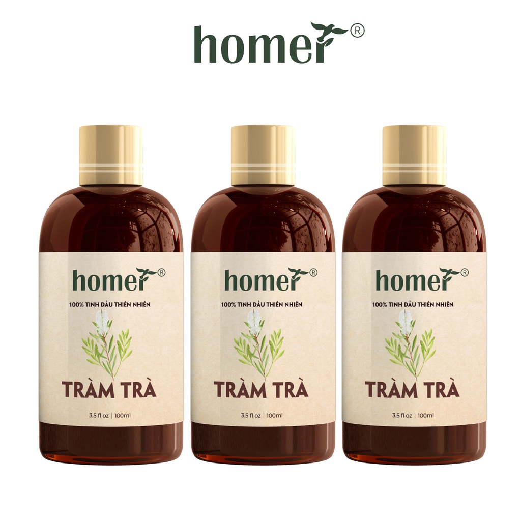 Combo 3 tinh dầu Tràm Trà Homer 20ml/chai