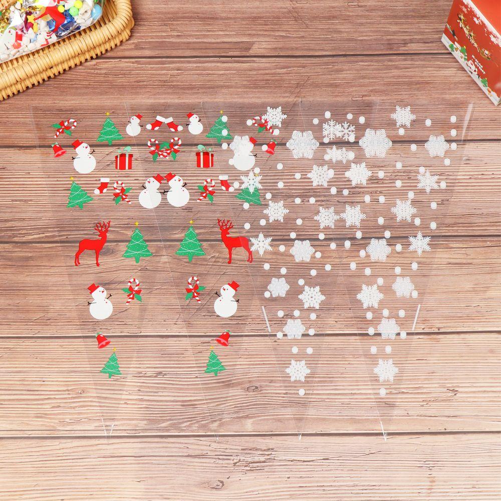 CHOOKEY Set 100 Túi Đựng Bánh Kẹo Họa Tiết Hoạt Hình Dễ Thương