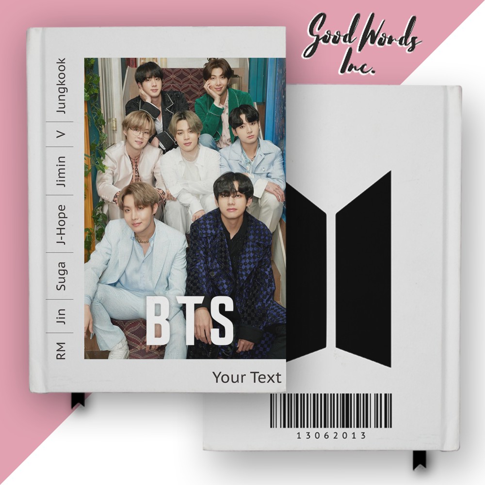 Sổ Tay Khổ A5 Bìa Cứng In Hình Kpop BTS
