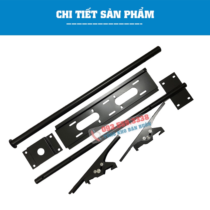 Giá treo tivi thả trần TR32 32 - 43 inch - Giá Treo Tivi Ngược Trần Thép Sơn Tĩnh Điện - Độ dài 1.5 mét