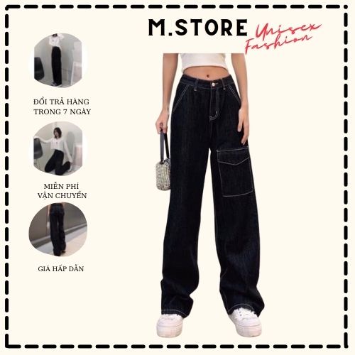Quần Jogger Hack Dáng Túi Hộp Đóng Cúc Form Suông Ống Rộng Vải Mịn Có Ảnh Thật Và Video M.Store