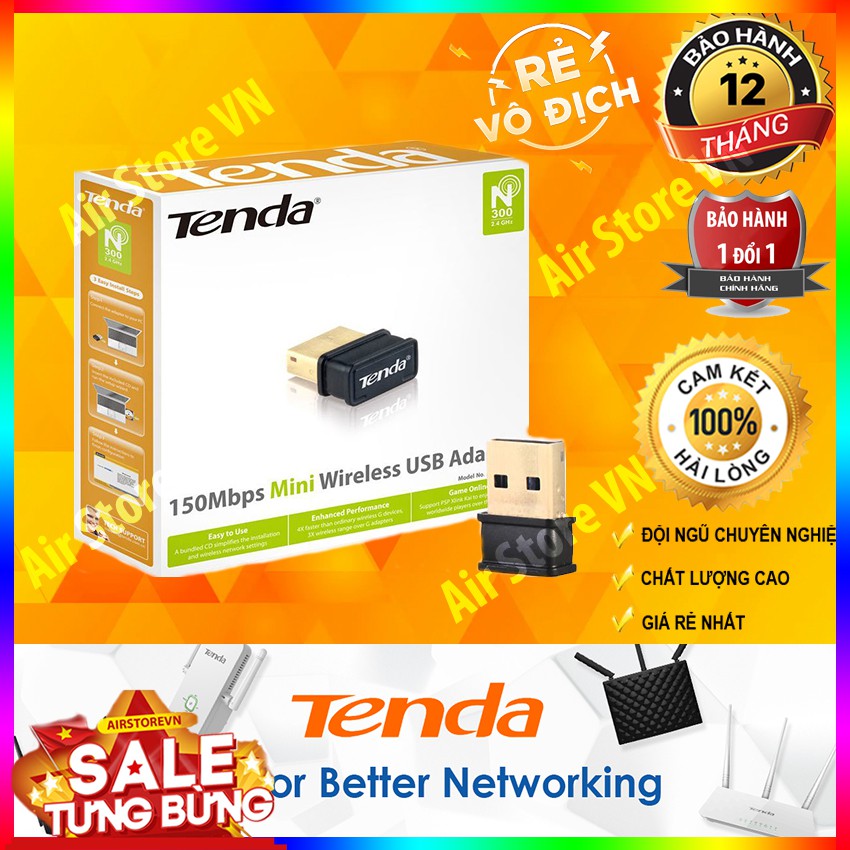 USB WIFI TENDA W311MI CHUẨN N TỐC ĐỘ 150MBPS - HÀNG CHÍNH HÃNG