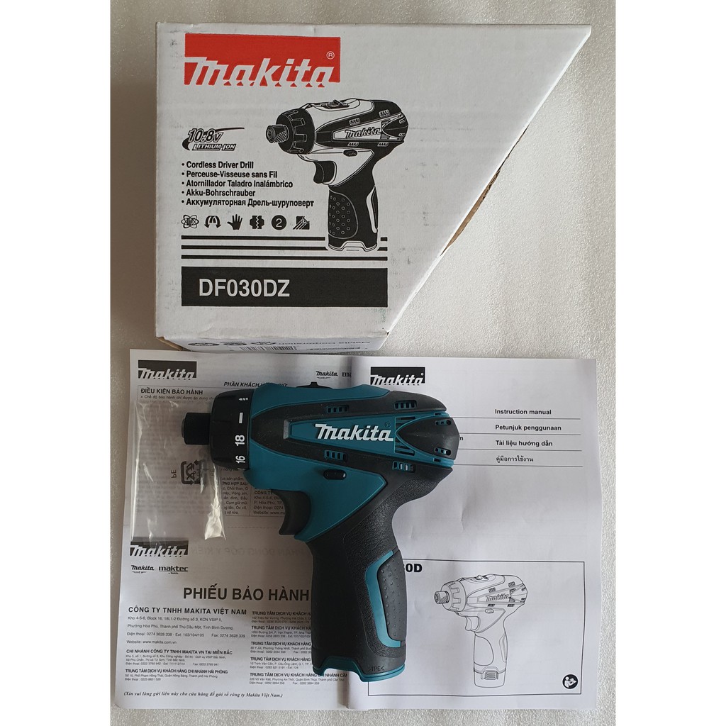 Thân Máy khoan vặn vít dùng pin 10.8V Makita DF030DZ