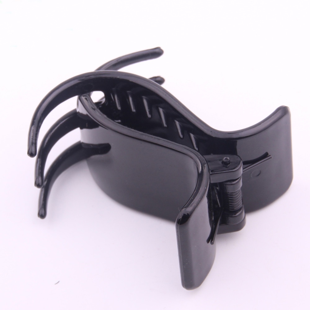 Kẹp Tóc Nhựa Màu Đen Phong Cách Hàn Quốc(kẹp tóc đen)