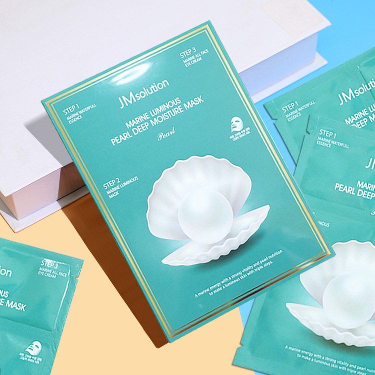 Mặt nạ JM Solution ngọc trai 3 bước (Miếng Lẻ) JMSolution Marine Luminous Pearl Deep Moisture Mask cấp ẩm dưỡng trắng