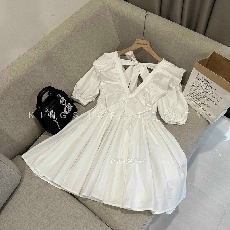 Đầm babydoll tiểu thư mini bigsize Quỳnh Anh 50kg đến 100kg