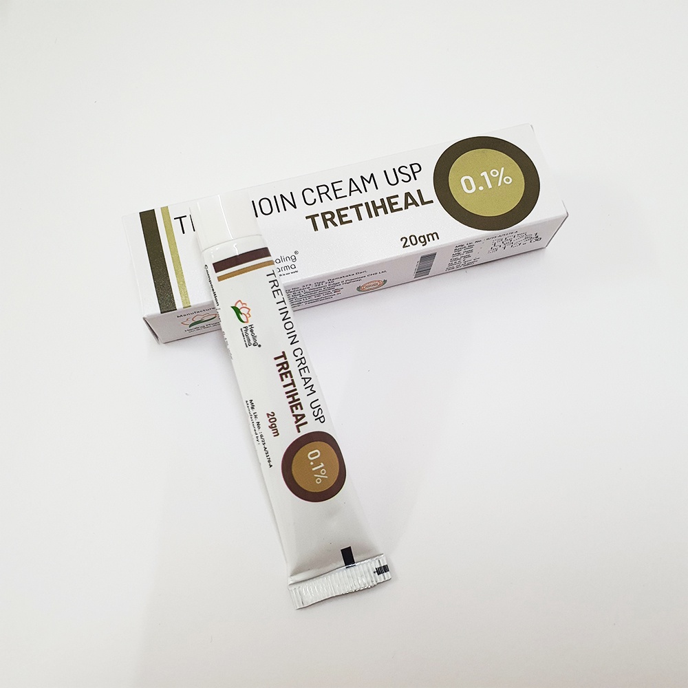 Tretinoin Tretiheal Cream Usp 0.025 0.05 0.1% 20g (tre Ấn Độ chính hãng)