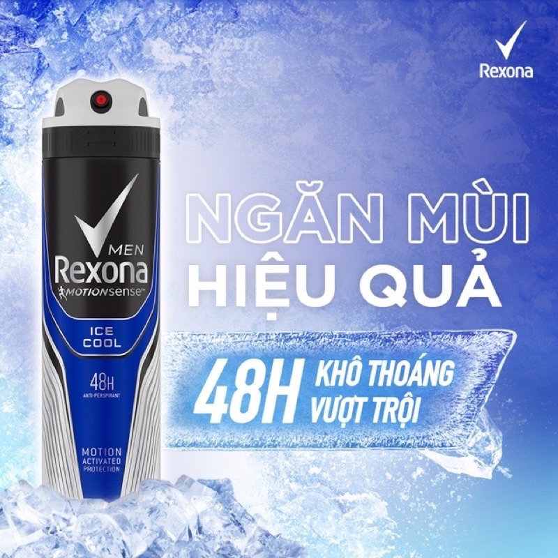 𝐆𝐈𝐀́ 𝐇𝐔̉𝐘 𝐃𝐈𝐄̣̂𝐓 Xịt ngăn mùi REXONA MEN khô thoáng kháng khuẩn dành cho Nam