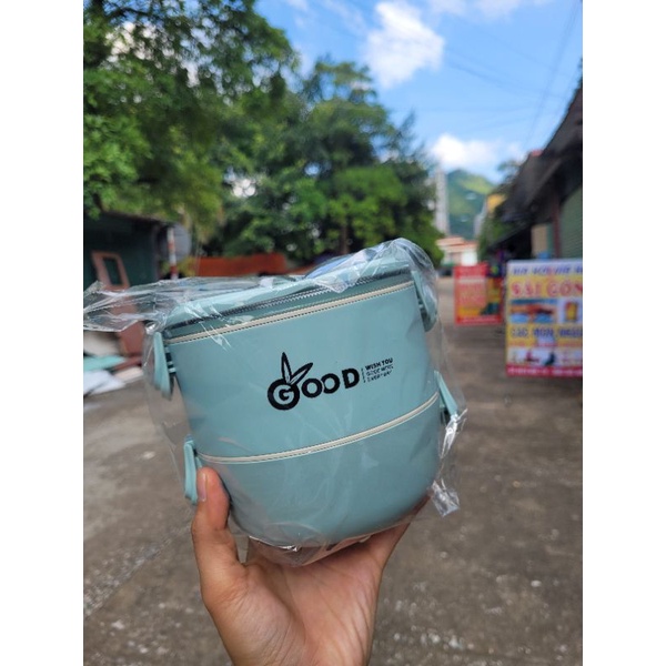 Hộp Cơm Lúa Mạch GOOD 2 Tầng Cao Cấp