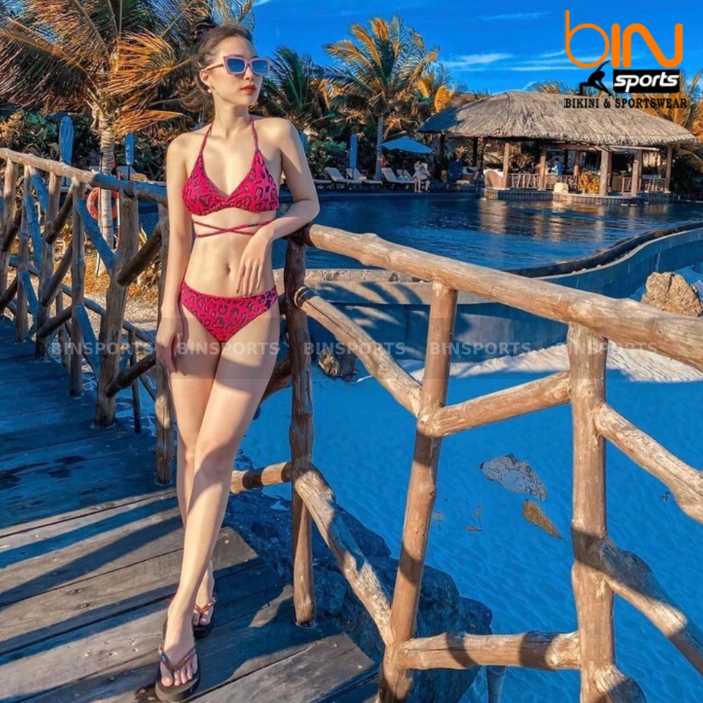 Bikini Nữ Hai Mảnh Beo Hồng Bin Sports BHV104