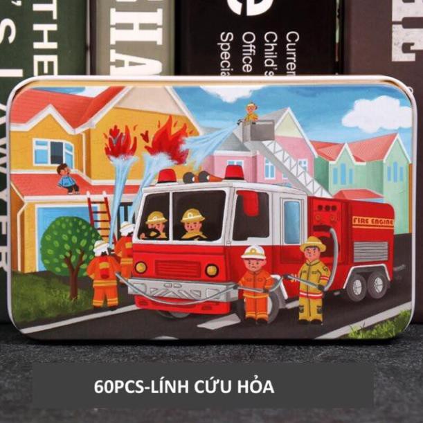 [được chọn mẫu] XẾP HÌNH GỖ PUZZLE 60 - 200 MẢNH HỘP THIẾC - ghép hình puzzle SIÊU ĐẸP